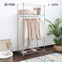 Thumbnail 3 of MZG ชั้นแขวนเสื้อปรับระดับพร้อมชั้นวาง ขนาด 90x45x180 ซม. สีโครเมี่ยม