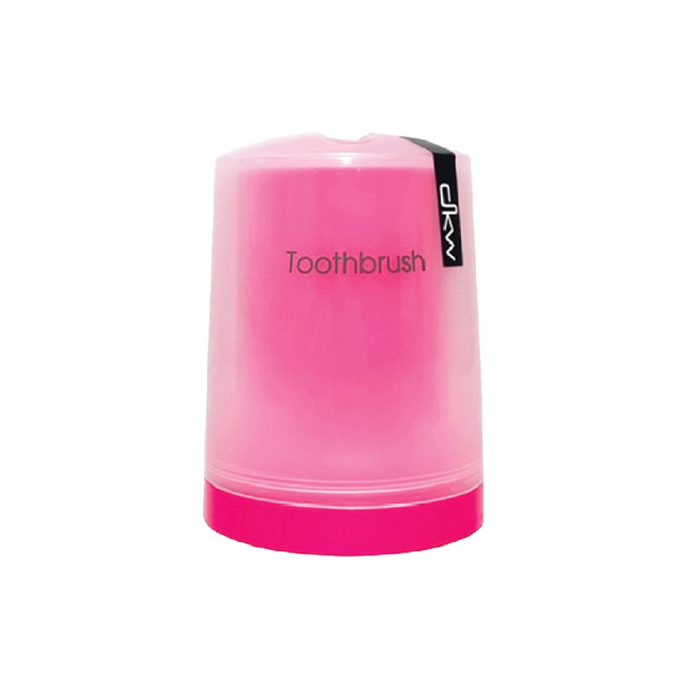 DKW Official HH-1013P ที่ใส่แปรงสีฟัน (มีหลายสี) SABAII Toothbrush Holder สีชมพูเข้ม