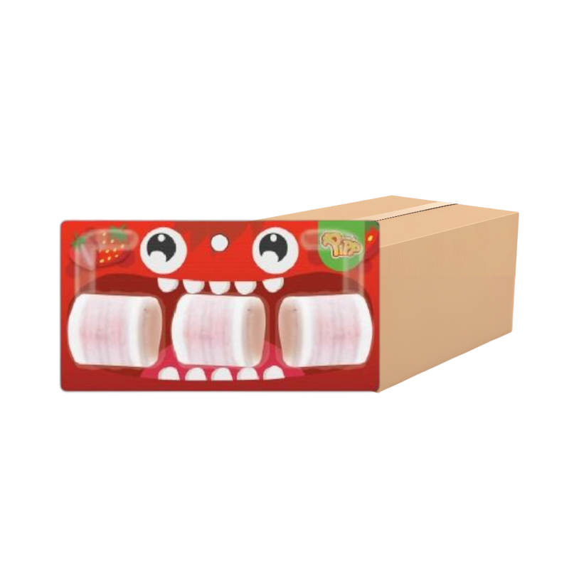GUMMY ROLL STRAWBERRY FLAVOR (PIPP BRAND) 21g x 12 pcs x 24 pack