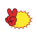 Thumbnail 2 of แผ่นป้ายระเบิด สองนิ้ว ขนาดกลาง แพ็ค 10 ชิ้น