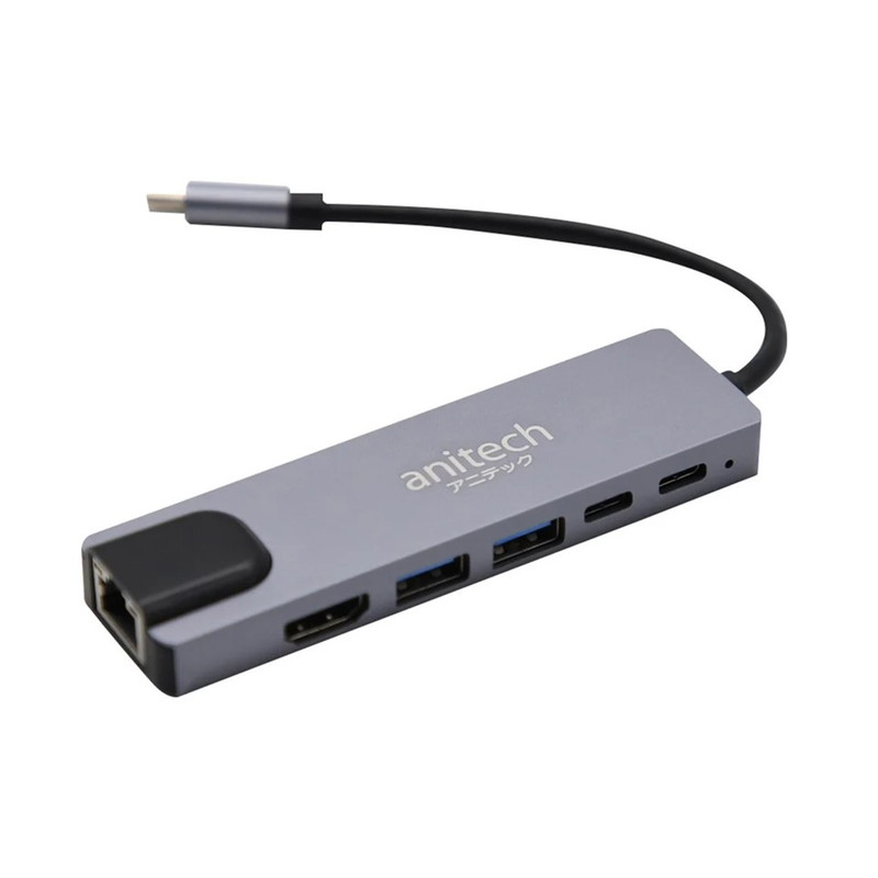 Anitech แอนิเทค อุปกรณ์ต่อพวง USB HUB รุ่น RA502  [สินค้ารับประกัน 2 ปี]