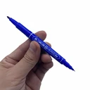 Thumbnail 2 of Matapat ปากกาเมจิกแบบ2หัวอย่างดี (สีดำ) ปากกากันน้ำ2หัว จ่าหน้าซองไปรษณีย์ซองพัสดุ ปากกาเมจิก 2 หัวแห้งเร็ว