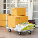 Thumbnail 5 of HomeHuk รถเข็นของ 4 ล้อ พับได้ รับน้ำหนัก 300 กก. สีน้ำเงิน