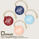 Thumbnail 3 of Depack T017(HAPPY02)-R(Rope)(สีแดงเชือก) ป้ายห้อยสินค้าทรงกลมพิมพ์ลาย Happy new year (1 แพ็ค/ 50 ใบ)