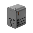 Thumbnail 1 of อีเนอร์เกีย หัวแปลงปลั๊กไฟ Universal Travel Adapter GAN65 1A2C 65W สีเทา