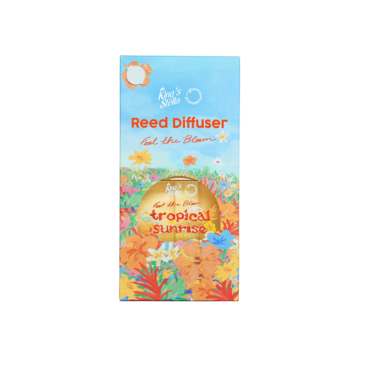 King's Stella x Give me museums คิงส์สเตลล่า ฟีล เดอะ บลูม ก้านไม้หอมปรับอากาศ Feel The Bloom Reed Diffuser (100 ml.) Tropical Sunrise
