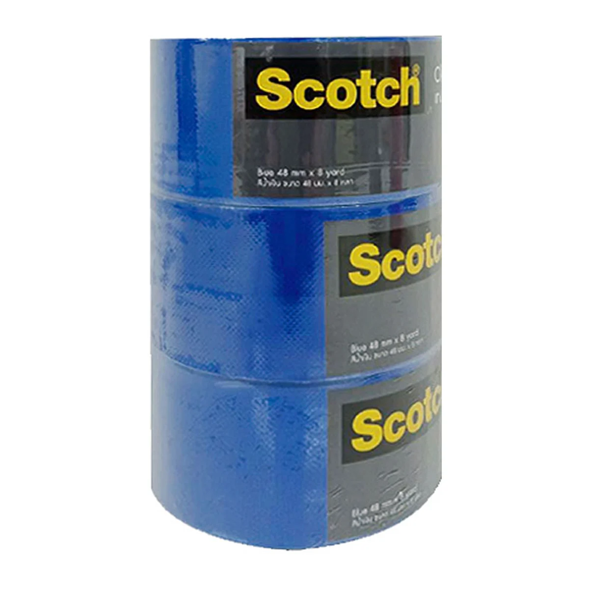 สก๊อตช์ เทปผ้าชนิดมันเงา 48 มม. x 8 หลา คละสี x 3