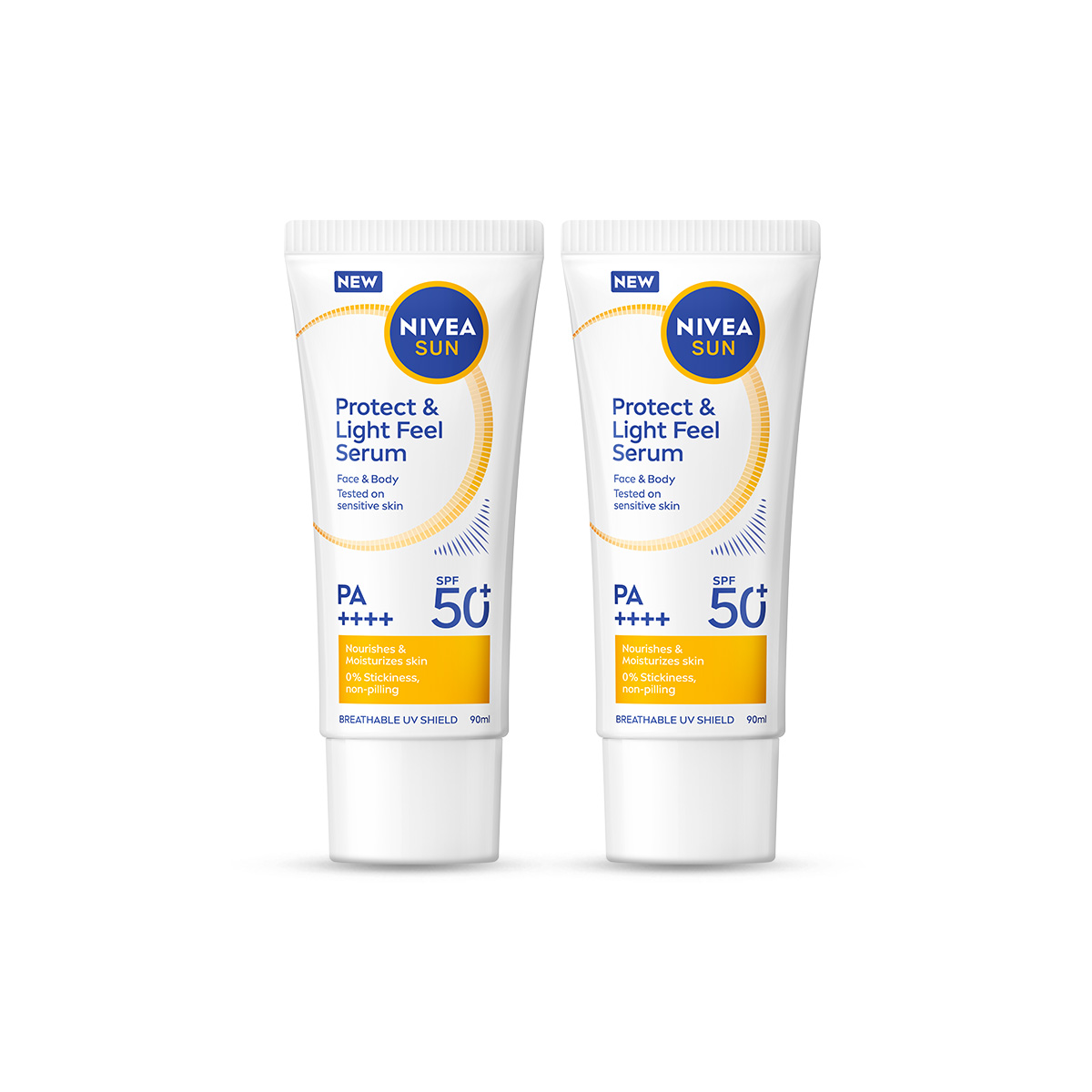 NIVEA Sun Sensitive Protect & Light Feel SPF50+ PA+++ 90 ml x 2