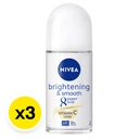 Thumbnail 2 of นีเวีย ไบรท์เทนนิ่ง แอนด์ สมูท โรลออน 50 มล. x 3