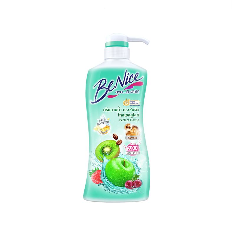 BeNice Perfect Elastic Shower Cream 400ml. Green