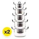 Thumbnail 2 of จระเข้ ชุดหม้อข้าวอลูมิเนียม ขนาด 18-26 ซม. 1 ชุด x 2