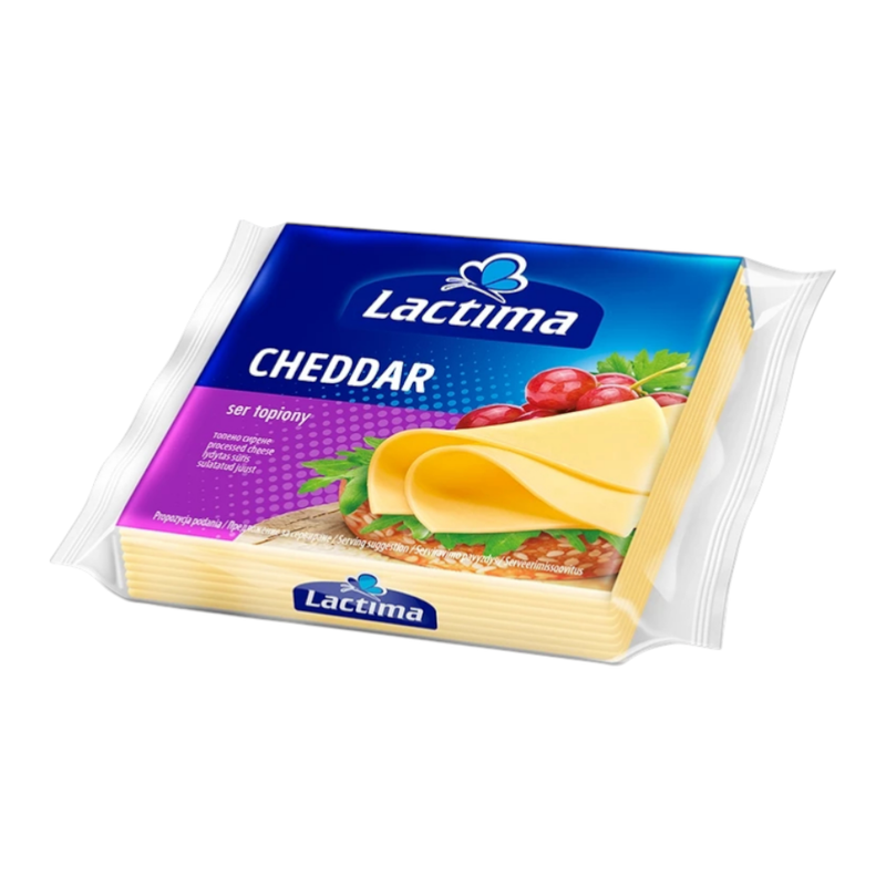Lactima Cheese Sliced แลคติมา ชีสสไลด์ 130g Cheddar
