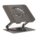 Thumbnail 3 of TECHPRO Carbon Cooler Rotatable Tablet & Laptop Stand 360 Grey