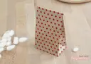 Thumbnail 3 of Boxjourney ถุงกระดาษน้ำตาลลายจุดสีแดง ขนาด9.5x6x16.5 cm. (100 ใบ/แพค)
