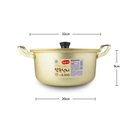 Thumbnail 5 of RRS หม้อเกาหลี หม้อต้มมาม่า หม้ออลูมิเนียม 2 หู 20 ซม.