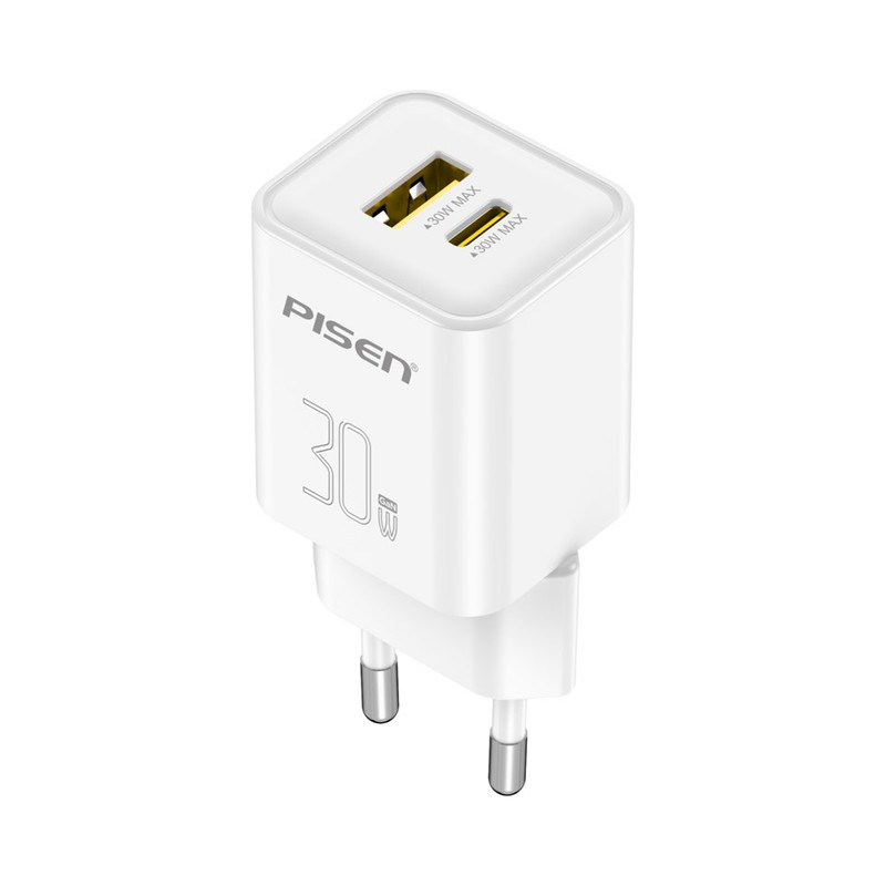 Pisen หัวชาร์จเร็ว GaN 20-30 วัตต์ มอก.ไทย ชาร์จเร็ว PD20W, PD3.0, QC3.0, AFC และ PPS รุ่น TP-C49/TP-C51