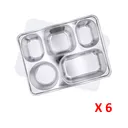 Thumbnail 2 of Empress World ถาดหลุมสแตนเลส 5 ช่อง ฝาปิดพลาสติก x 6