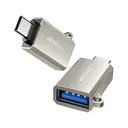 Thumbnail 1 of จอยรูม ตัวแปลงอะแดปเตอร์ รุ่น S-H151 USB-C Male to USB-A 3.0A Female สีนิกเกิลมุก