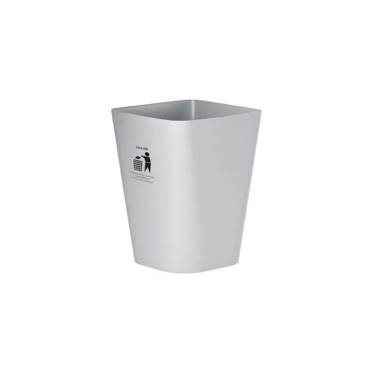 DKW Official HH-222P ถังขยะเหลี่ยม (ไม่มีฝา) 5.5L ถังขยะ มินิมอลTrash bin 5.5Liter สีเทาทึบ