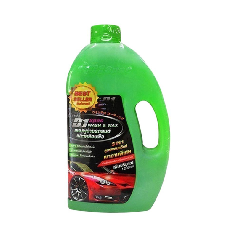 D1Spec แชมพูล้างรถพร้อมเคลือบสี แชมพูล้างรถ ขจัดคราบสกปรก ขนาด 1,200ml