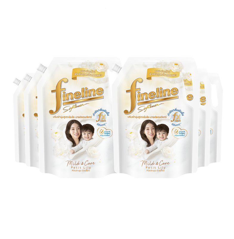[Case] Fineline Mild&Care Fabric Softener 1,150ml. X6, White
