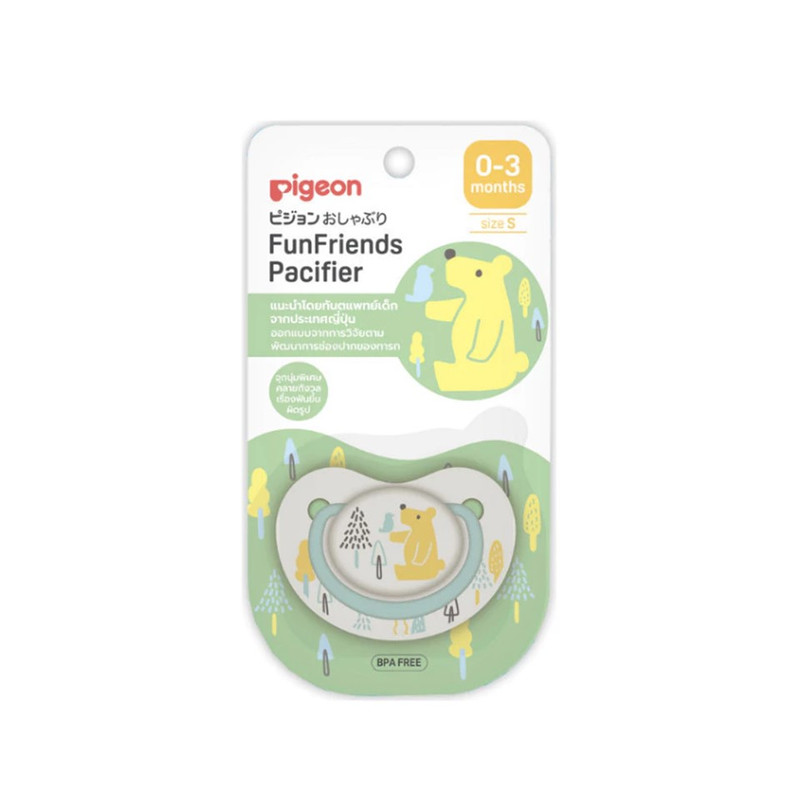 Pigeon พีเจ้น จุกนมหลอก ฟันเฟรนด์ ลาย BEAR/SHEEP/WHALEไซส์ S