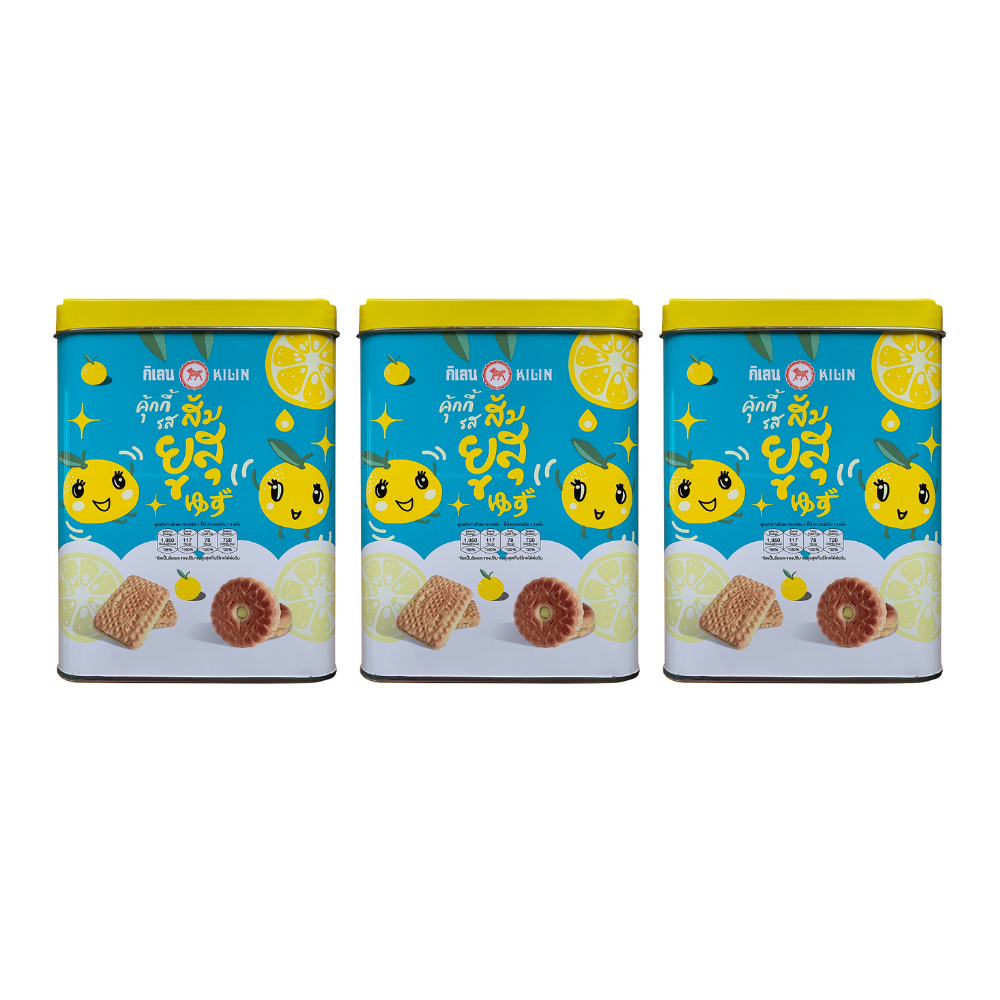 KILIN Biscuits in Tin Yuzu orang cream 400 g X 3