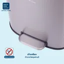 Thumbnail 5 of ซุปเปอร์ ล็อค ถังขยะสแตนเลส 410 แบบเหยียบระบบปิดนุ่มนวล รุ่น 9605 12 ล. สีแมทซาติน