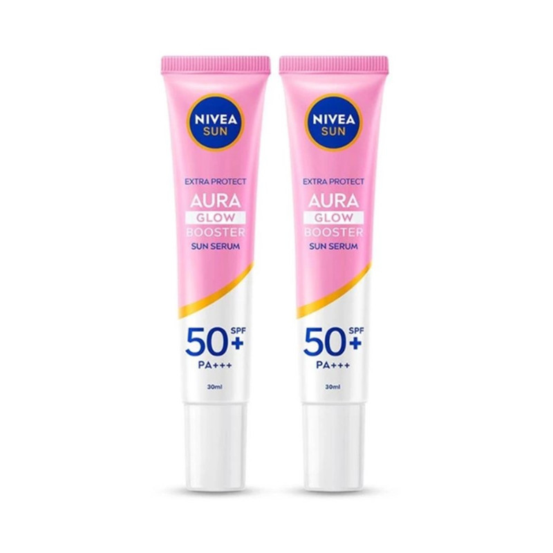 Nivea Sun Extra Protect Aura Glow Booster Sun Serum SPF 50+ PA+++ 30 ml x 2