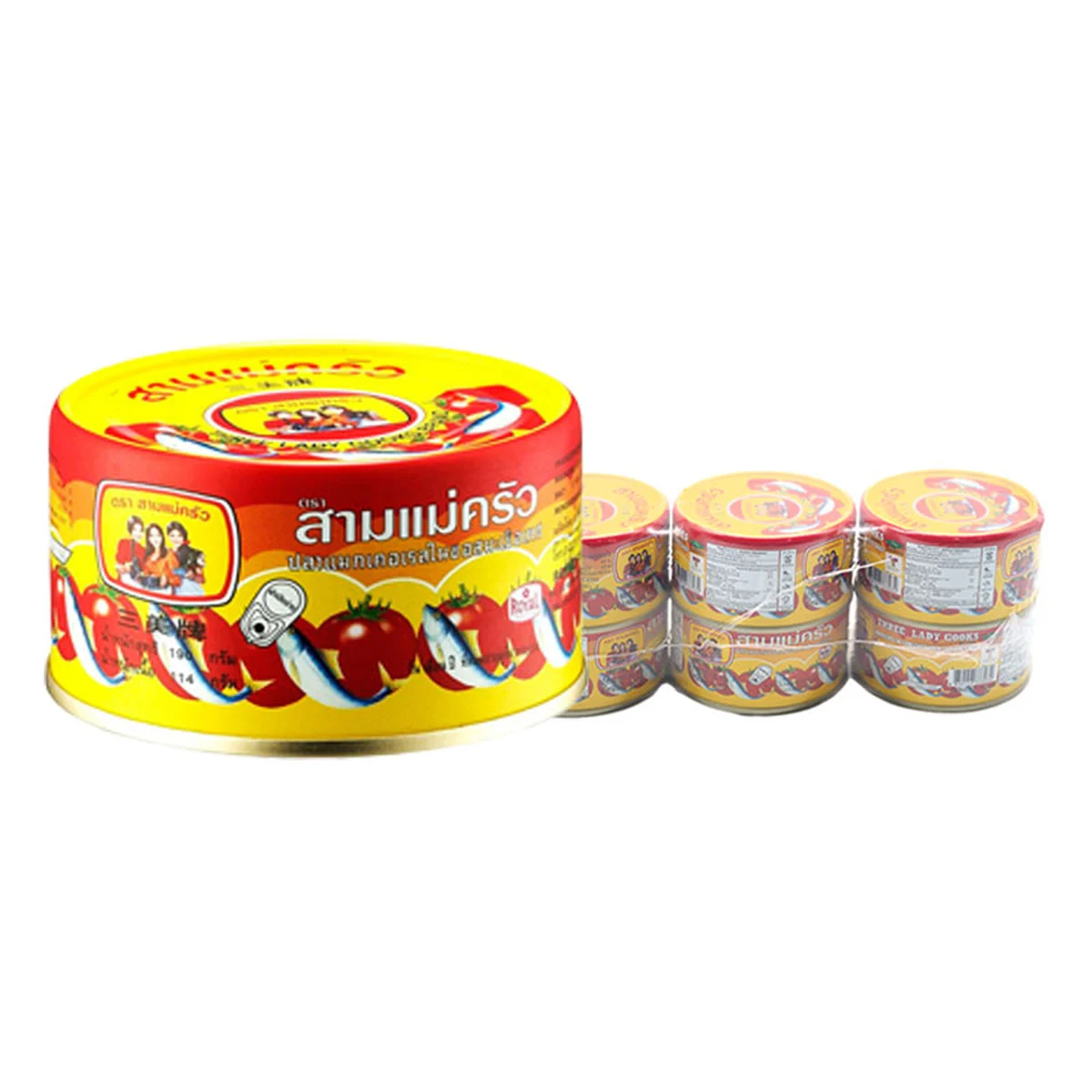 THREE LADY COOKS Mackerel In Tomato Sauce 190 g x 6