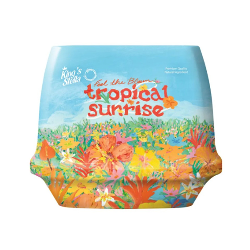 King's Stella x Give me museums เจลหอมปรับอากาศ สดชื่นราวอยู่ท่ามกลางสวนดอกไม้ 4 สไตล์ Feel The Bloom Air Freshener Gel Tropical Sunrise
