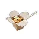 Thumbnail 2 of ตราสนคู่ กล่องอาหาร Take Away ขนาด 9.2 x 10.5 x 10.2 ซม. FP0001 สีวอลนัท x 25 ใบ