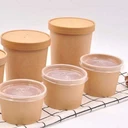 Thumbnail 4 of BIOPACK ถ้วยคราฟพร้อมฝา (ถ้วย 26 oz #116,+ ฝา PP 50 ชุด) ถ้วยกระดาษ ถ้วยซุป ถ้วยขนม ถ้วยใส่อาหาร ใส่ของหวาน มีฝาปิด กล่องห่อกลับบ้าน [[50 ชุด]]