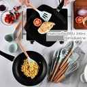 Thumbnail 3 of PINJU ที่ตีไข่ (เทา) ตะหลิวซิลิโคน ตะหลิวด้ามไม้ ตะหลิวซิลิโคนกันความร้อน อุปกรณ์ครัว เซ็ตตะหลิว ทัพพีซิลิโคน อุปกรณ์ทำอาหาร