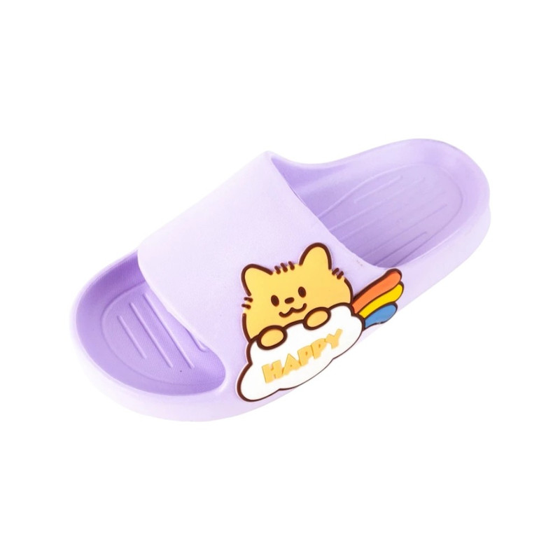 Charled Soft Cloud รองเท้าแตะผู้หญิง พื้นนุ่ม ยาง EVA รุ่น RW8034 ขาว ชมพู ม่วง ม่วง,35-36