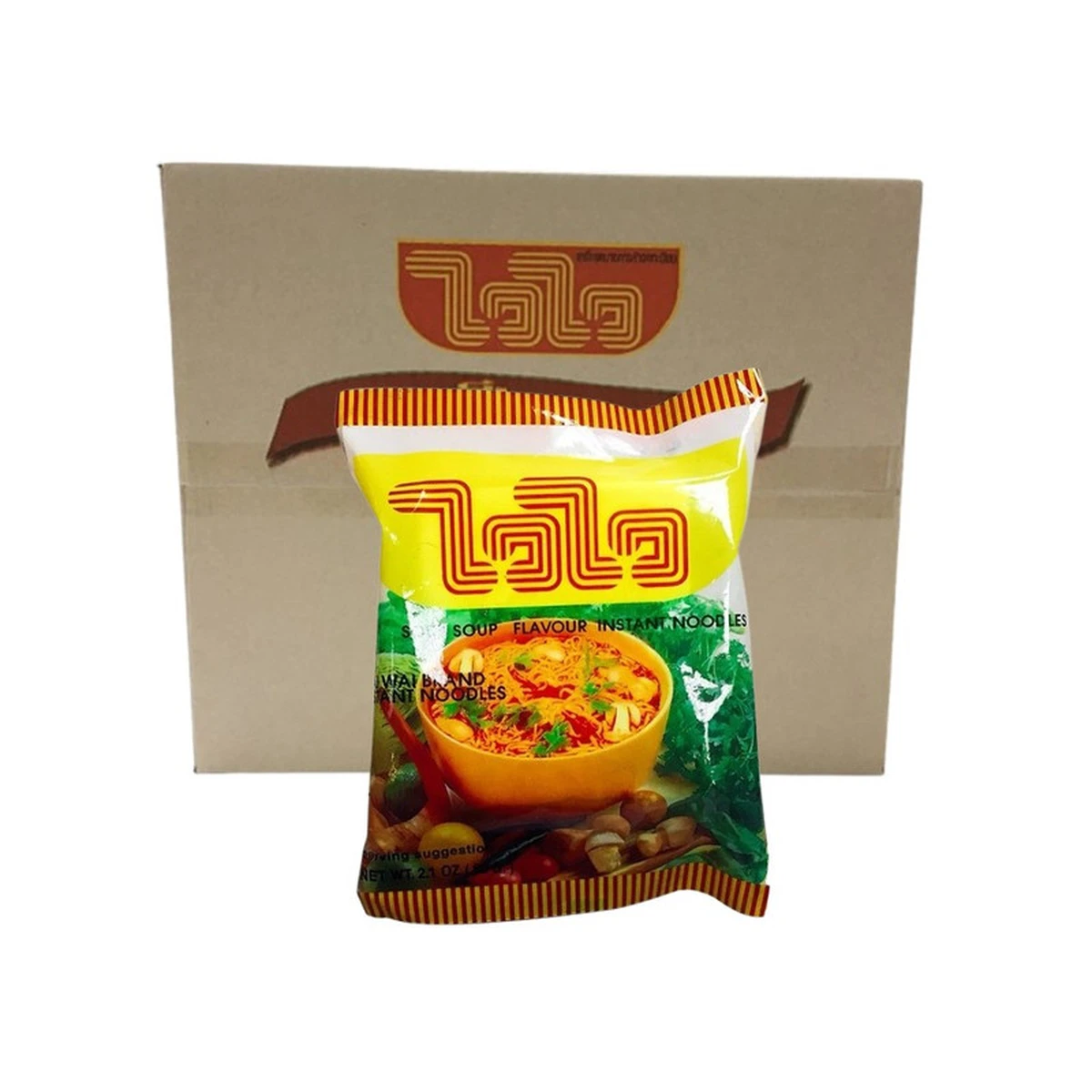 ไวไว บะหมี่กึ่งสำเร็จรูป รสต้มยำสูตรดั้งเดิม 60 ก. 30 ซอง