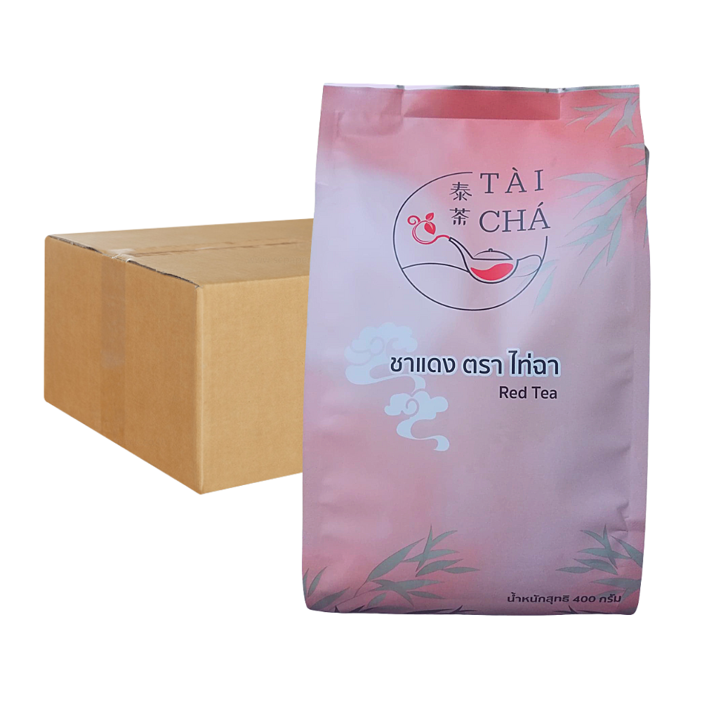 Taicha ผงชาแดงปรุงสำเร็จ ขนาด 400 กรัม x 20 ถุง (ยกลัง) | Makro PRO
