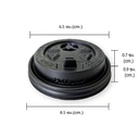 Thumbnail 2 of เอโร่ ฝาถ้วย 2 ชั้น 8 ออนซ์ ดำ x 50