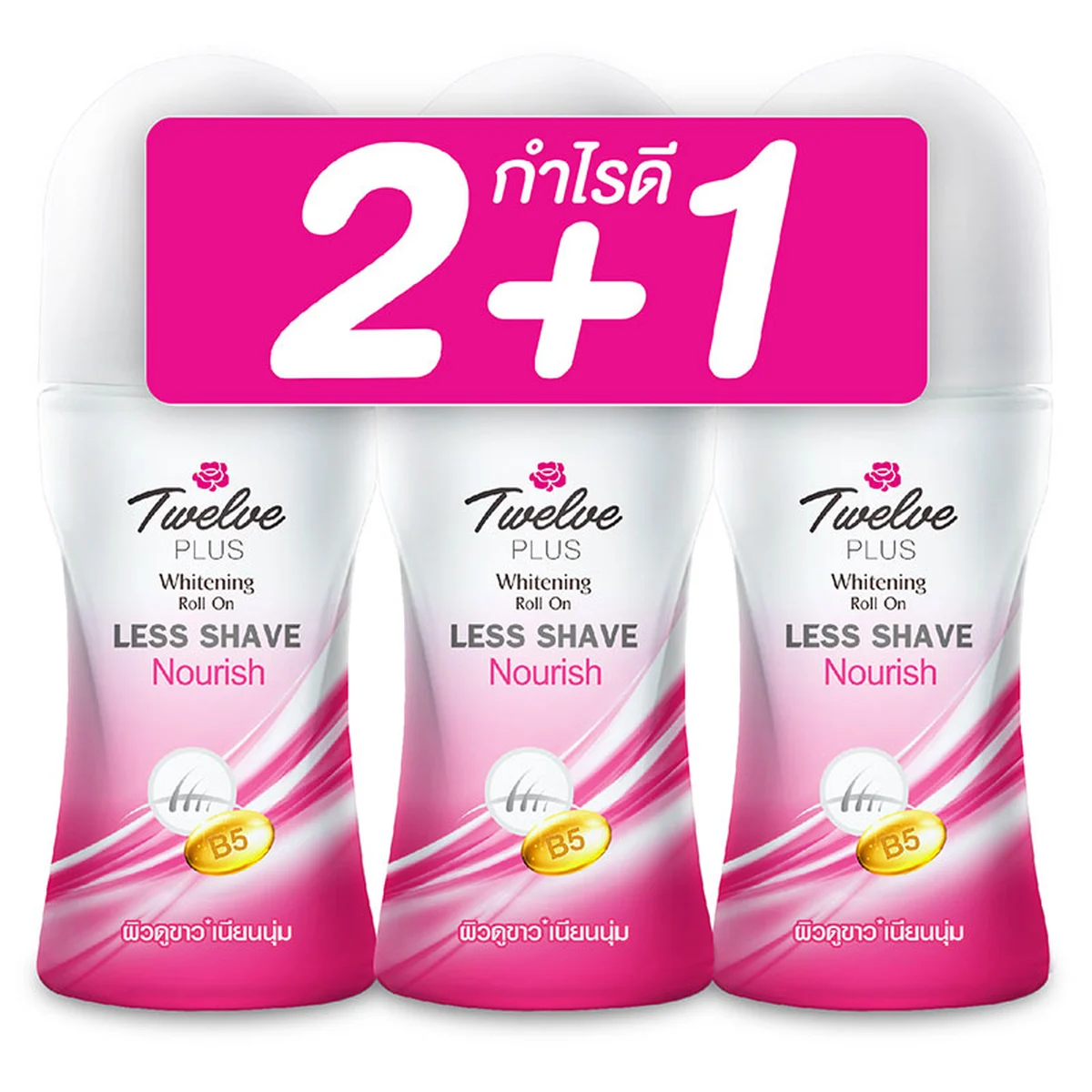 TWELVE PLUS Nourish Roll On 20 ml x 2+1