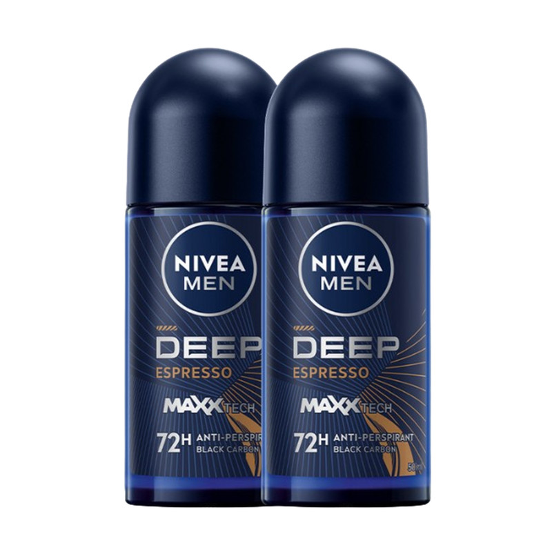 NIVEA MEN Deep Espresso Roll-On 50 ml. x 2