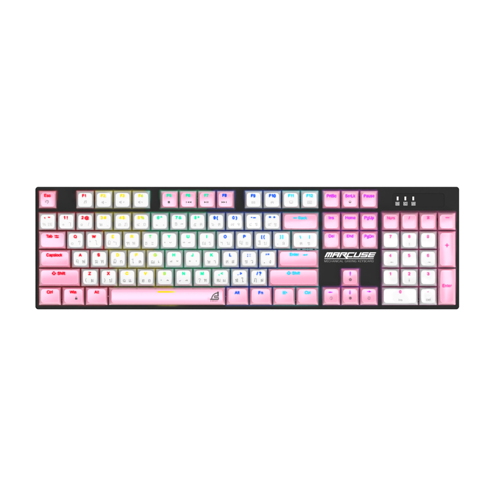 SIGNO Gaming Keyboard Mechanical MARCUSE KB-727 Pink Red Switch