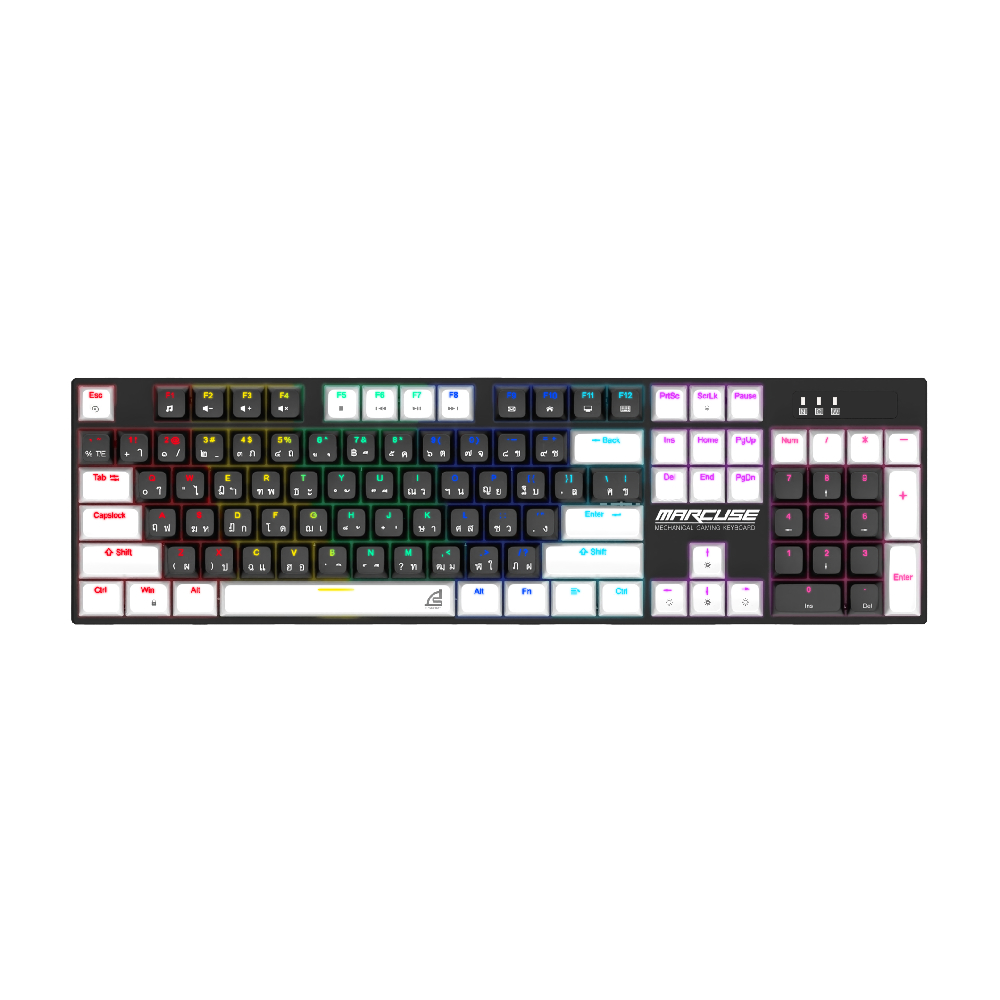 SIGNO Gaming Keyboard Mechanical MARCUSE KB-727 Black Red Switch