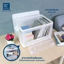 Thumbnail 3 of ซุปเปอร์ ล็อค กล่องเก็บของพับได้ เปิดฝาหน้า-หลัง รุ่น 5683 สีใส
