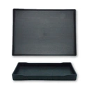 Thumbnail 1 of ยู.เอส. บิซิเนส ถาดขอบเหลี่ยมลายไม้ 25x18 ซม.