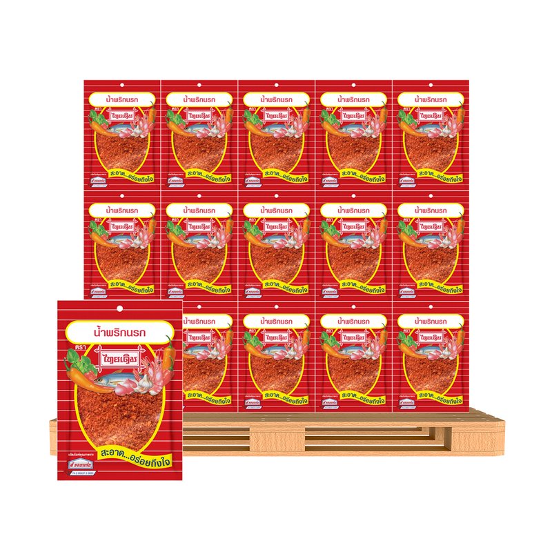 น้ำพริกนรก ตราไทยเดิม 22 ก. (50 ลัง)