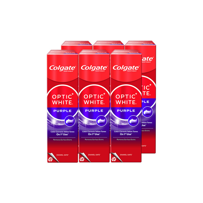 Colgate Optic White Purple 100g x6