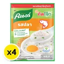 Thumbnail 4 of คนอร์ โจ๊กกึ่งสำเร็จรูป ชนิดซองจัมโบ้ รสปลา 55 กรัม x 4 ซอง