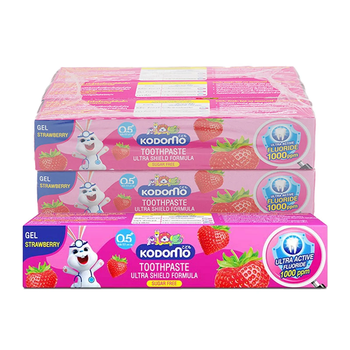 KODOMO Gel Toothpaste Strawberry Flavor 40 g x 6
