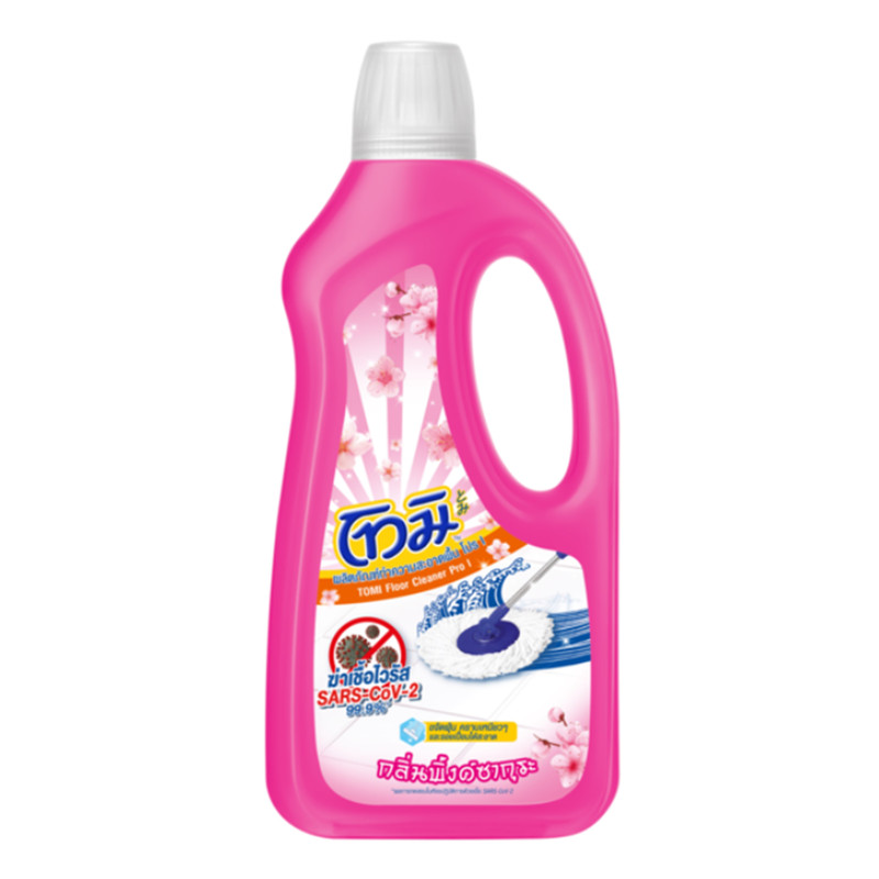 Tomi Floor Cleaner Pro Pink Sakura 800 ML. Pink