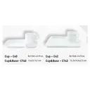 Thumbnail 2 of SB ชุดกาแฟ ถาดเสิร์ฟกาแฟมุมเหลี่ยม / แก้วกาแฟมีหู 9oz.